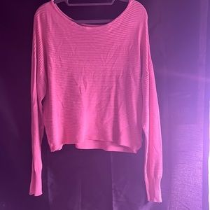 Pink long sleeve top